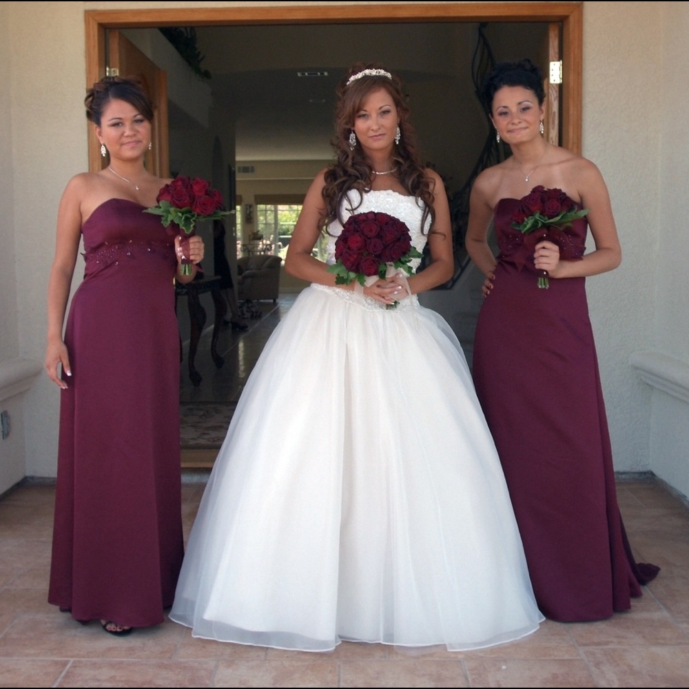 David's Bridal Bridesmaid Gown. Size 2 and Size 4 - Picture 5 of 5